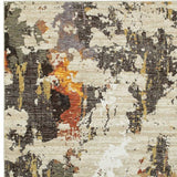 9' X 12' Beige and Black Power Loom Area Rug - Homeroots - Flyclothing LLC