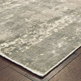 9' X 12' Gray And Ivory Abstract Splash Indoor Area Rug - Homeroots - Flyclothing LLC