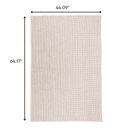 4' x 5' Brown Non Slip Outdoor Rug Pad - Homeroots - Flyclothing LLC