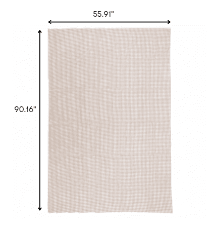 5' x 8' Brown Non Slip Outdoor Rug Pad - Homeroots - Flyclothing LLC