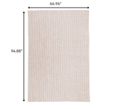 6' x 8' Brown Non Slip Outdoor Rug Pad - Homeroots - Flyclothing LLC