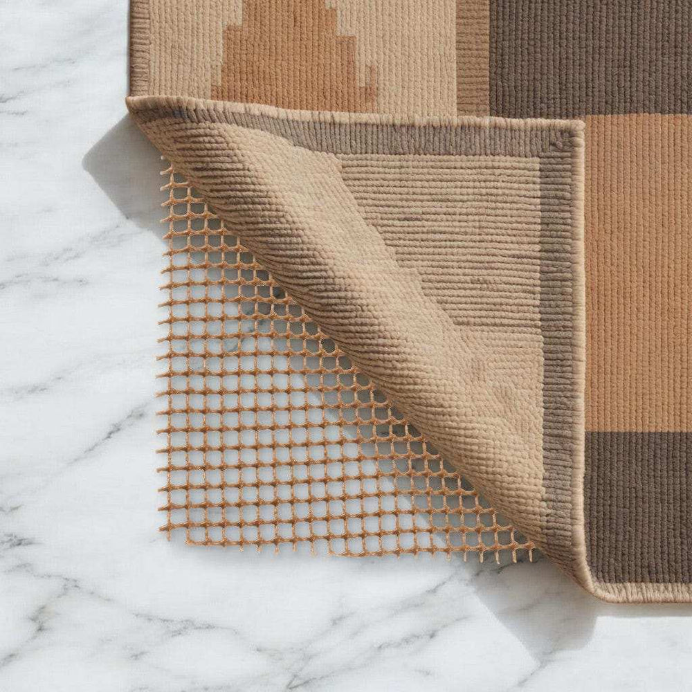 8' x 10' Brown Non Slip Outdoor Rug Pad - Homeroots - Flyclothing LLC