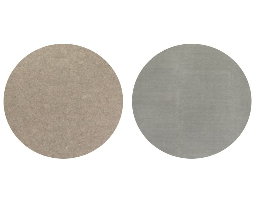 8" Round Grey Non Slip Rug Pad - Homeroots