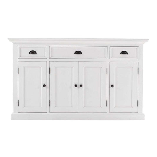 Large Modern Farmhouse White Cabinet - Homeroots - Flyclothing LLC