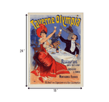Taverne Olympia French Restaurant Unframed Print Wall Art - Homeroots - Flyclothing LLC