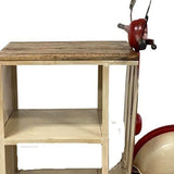 Rustic Red And Vanilla Scooter Cabinet - Homeroots - Flyclothing LLC