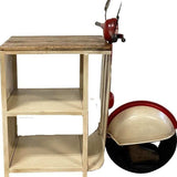 Rustic Red And Vanilla Scooter Cabinet - Homeroots - Flyclothing LLC