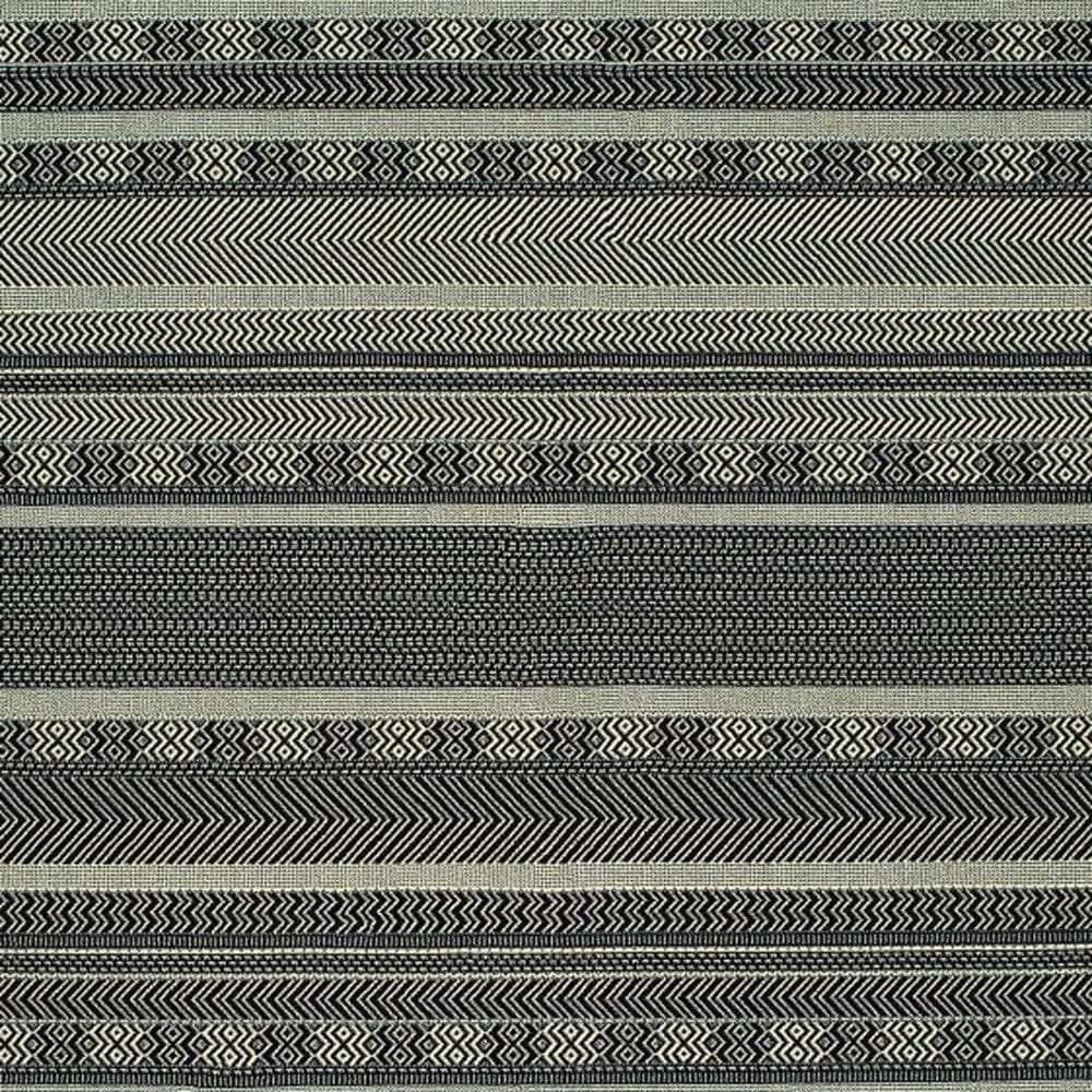 9' X 12' Black Ivory Machine Woven Geometric Indoor Area Rug - Homeroots - Flyclothing LLC