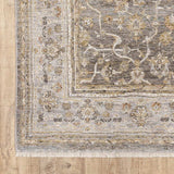 5' X 8' Beige Grey Machine Woven Oriental Indoor Arean Rug - Homeroots - Flyclothing LLC