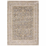 6' X 9' Beige Grey Machine Woven Oriental Indoor Arean Rug - Homeroots - Flyclothing LLC
