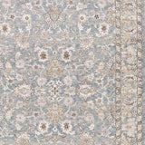 2' X 3' Blue Ivory Machine Woven Floral Oriental Indoor Area Rug - Homeroots - Flyclothing LLC