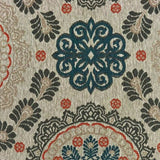 10' X 13' Blue and Gray Damask Indoor Outdoor Area Rug - Homeroots - Flyclothing LLC