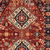 2' X 3' Red Blue Machine Woven Oriental Indoor Area Rug - Homeroots - Flyclothing LLC