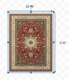 1' X 3' Red Ivory Machine Woven Oriental Indoor Area Rug - Homeroots - Flyclothing LLC