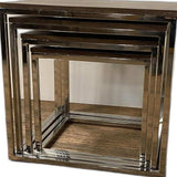 Set Of 4 Modern Rustic Nesting Accent Tables - Homeroots - Flyclothing LLC