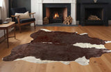 6' X 7' Brown And White Natural Cowhide Area Rug - Homeroots - Flyclothing LLC