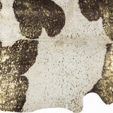 6' X 7' Dark Brown White And Gold Natural Cowhide Area Rug - Homeroots - Flyclothing LLC