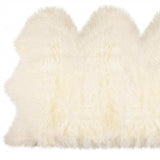 3' X 5' Trio Natural Sheepskin Area Rug - Homeroots - Flyclothing LLC