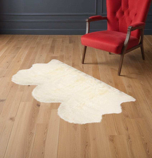 3' X 5' Trio Natural Sheepskin Area Rug - Homeroots - Flyclothing LLC
