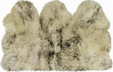 3' X 5' Brown Ombre Natural Sheepskin Area Rug - Homeroots - Flyclothing LLC