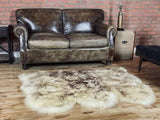 3' X 5' Brown Ombre Natural Sheepskin Area Rug - Homeroots - Flyclothing LLC