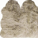 3' X 5' Taupe Natural Sheepskin Area Rug - Homeroots - Flyclothing LLC