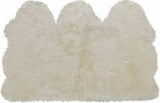 3' X 5' Golden Natural Sheepskin Area Rug - Homeroots - Flyclothing LLC