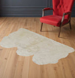3' X 5' Golden Natural Sheepskin Area Rug - Homeroots - Flyclothing LLC