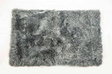 3' X 5' Gray Natural Rectangular Sheepskin Area Rug - Homeroots - Flyclothing LLC