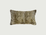 Taupe Natural Sheepskin Lumbar Pillow - Homeroots - Flyclothing LLC
