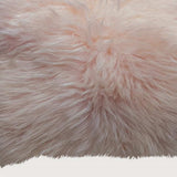 Blush Natural Sheepskin Lumbar Pillow - Homeroots - Flyclothing LLC