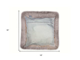 Set Of Two Blush Natural Sheepskin Square Pillows - Homeroots - Flyclothing LLC