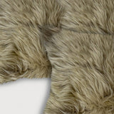 Set of Two 12" X 20" Taupe Sheepskin Lumbar Throw Pillows - Homeroots - Flyclothing LLC