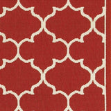 2' X 8' Red and Ivory Indoor Outdoor Area Rug - Homeroots - Flyclothing LLC