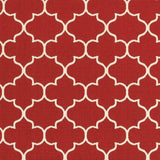 5' X 8' Red and Ivory Indoor Outdoor Area Rug - Homeroots - Flyclothing LLC