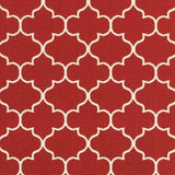7' X 10' Red and Ivory Indoor Outdoor Area Rug - Homeroots - Flyclothing LLC
