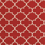Red and Ivory Indoor Outdoor Area Rug - Homeroots - Flyclothing LLC