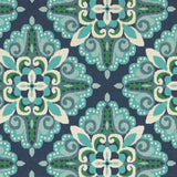 7' X 10' Blue and Green Indoor Outdoor Area Rug - Homeroots - Flyclothing LLC