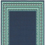 4' X 6' Blue and Green Indoor Outdoor Area Rug - Homeroots - Flyclothing LLC