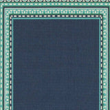 5' X 8' Blue and Green Indoor Outdoor Area Rug - Homeroots - Flyclothing LLC