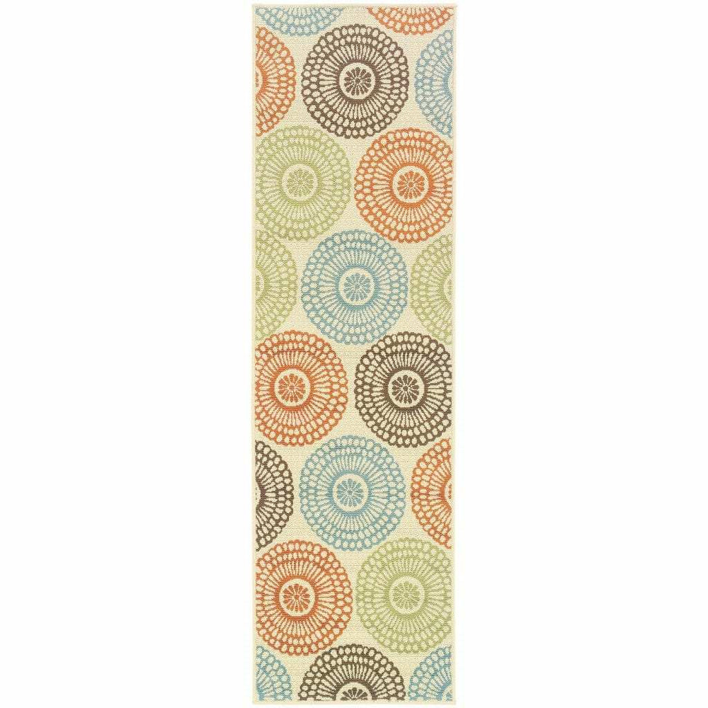 2' X 8' Beige Indoor Outdoor Area Rug - Homeroots - Flyclothing LLC