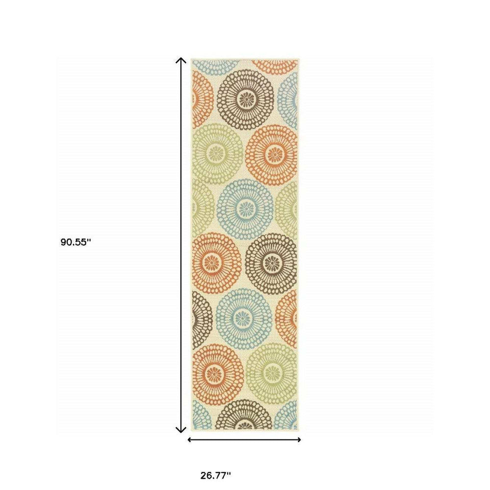 2' X 8' Beige Indoor Outdoor Area Rug - Homeroots - Flyclothing LLC