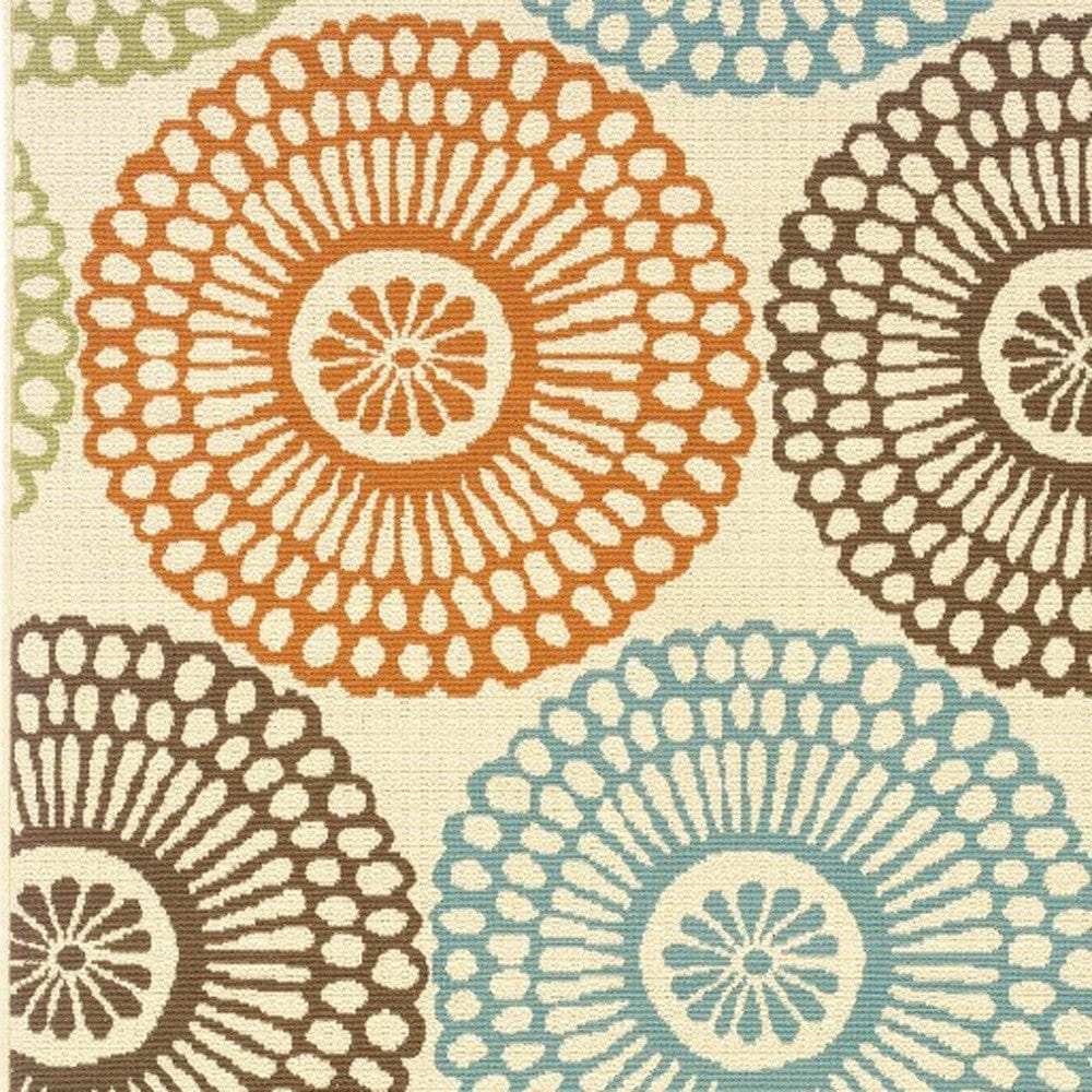 5' X 8' Beige Indoor Outdoor Area Rug - Homeroots - Flyclothing LLC