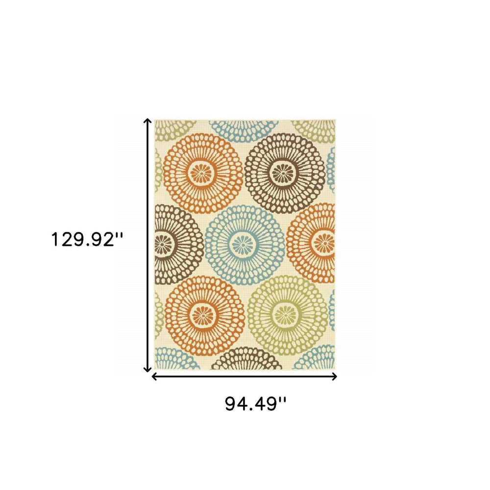 8' X 11' Beige Indoor Outdoor Area Rug - Homeroots - Flyclothing LLC