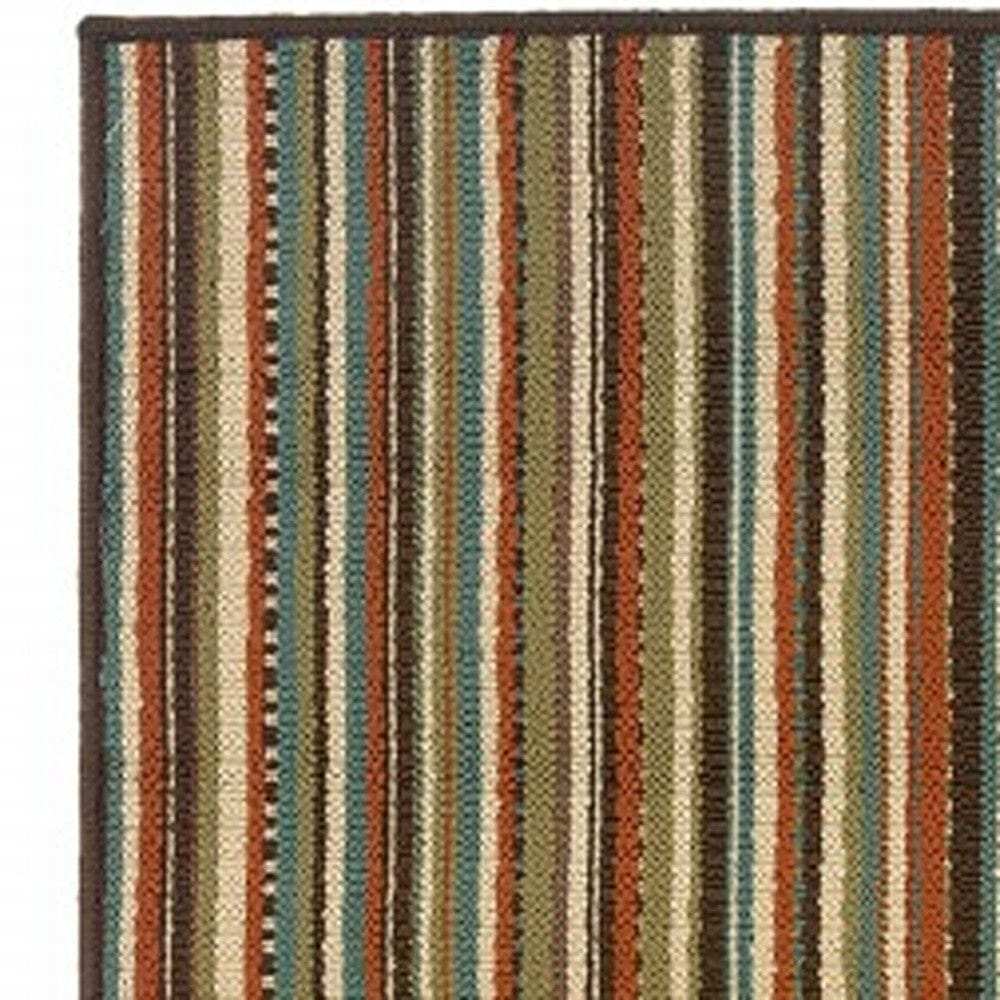 2' X 8' Green Indoor Outdoor Area Rug - Homeroots - Flyclothing LLC
