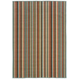 5' X 8' Green Indoor Outdoor Area Rug - Homeroots - Flyclothing LLC