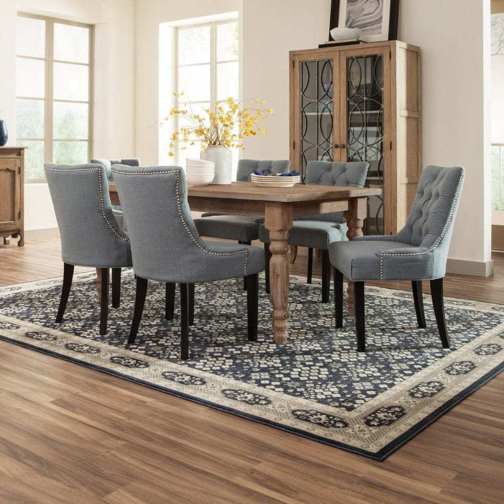 12' X 15' Blue and Gray Area Rug - Homeroots - Flyclothing LLC