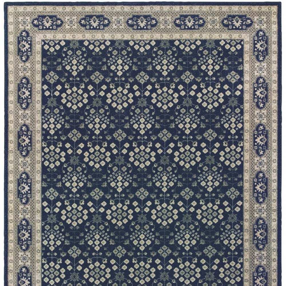 12' X 15' Blue and Gray Area Rug - Homeroots - Flyclothing LLC