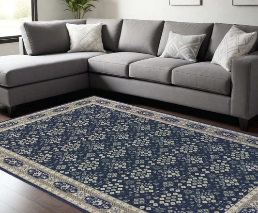 12' X 15' Blue and Gray Area Rug - Homeroots - Flyclothing LLC