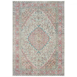 8' X 10' Ivory And Pink Oriental Area Rug - Homeroots - Flyclothing LLC